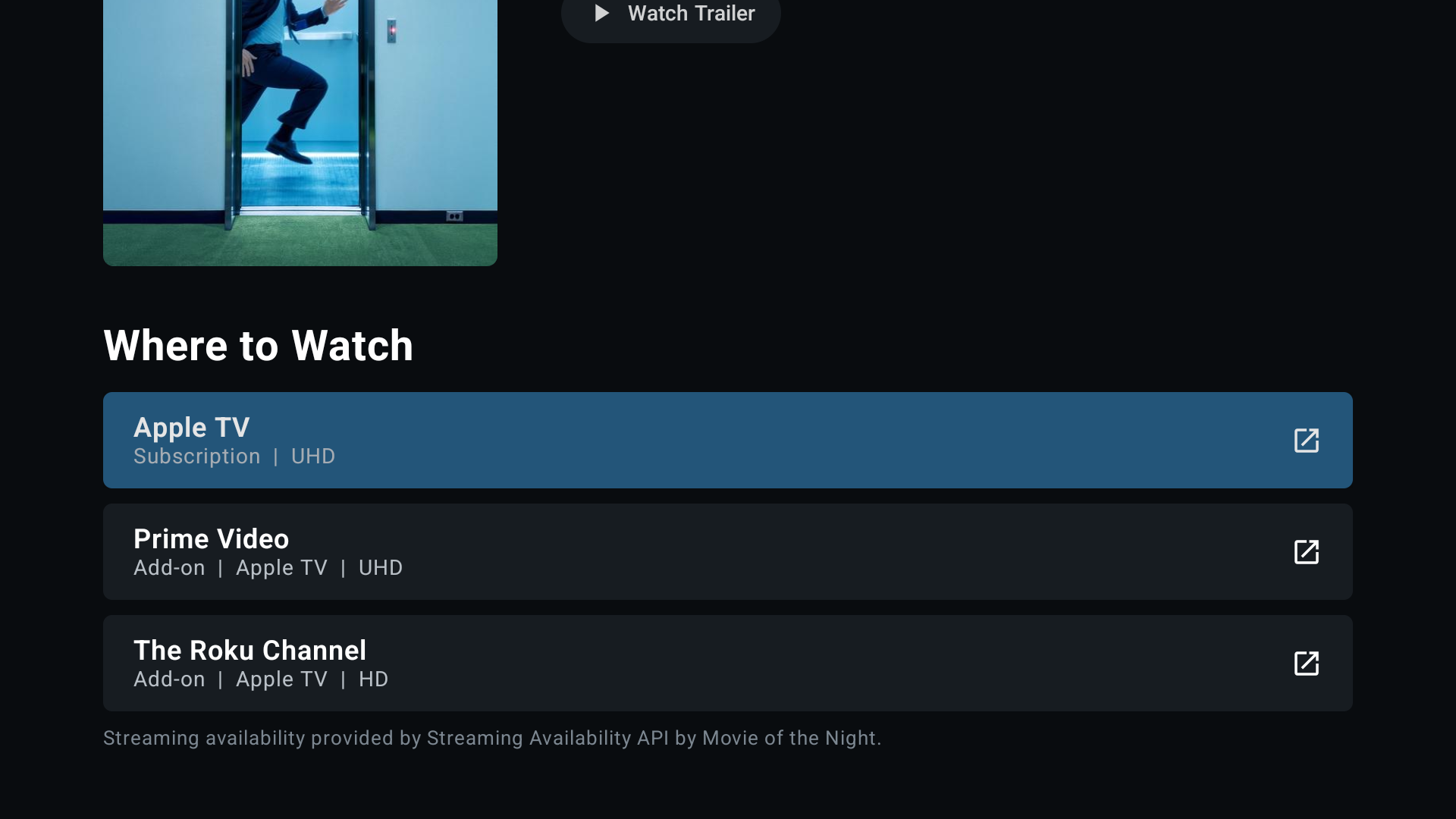 BakLater Where to Watch screen on television